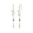 MIDNIGHT MOON PEARL EARRING GOLD WITH GEMSTONE LONG