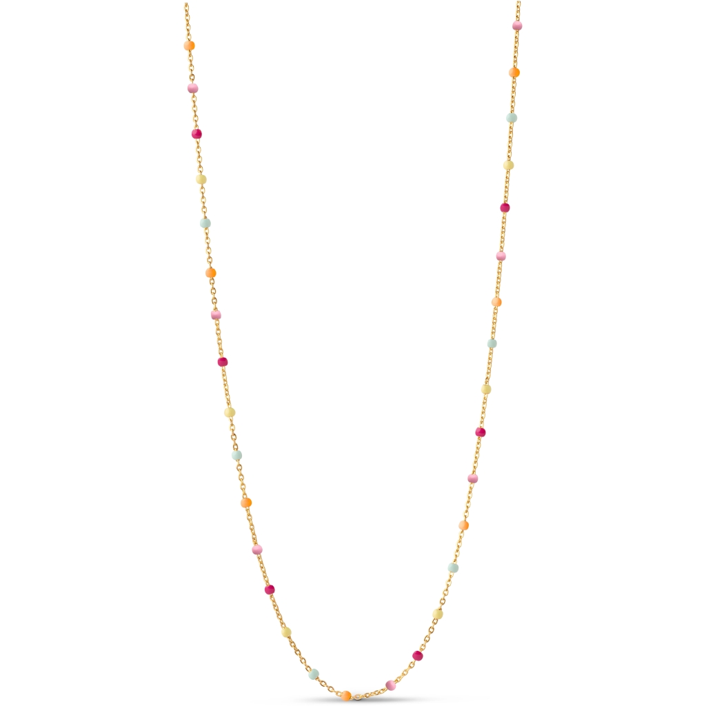 enamel copenhagen lola necklace rainbow forgyldt sterlingsølv